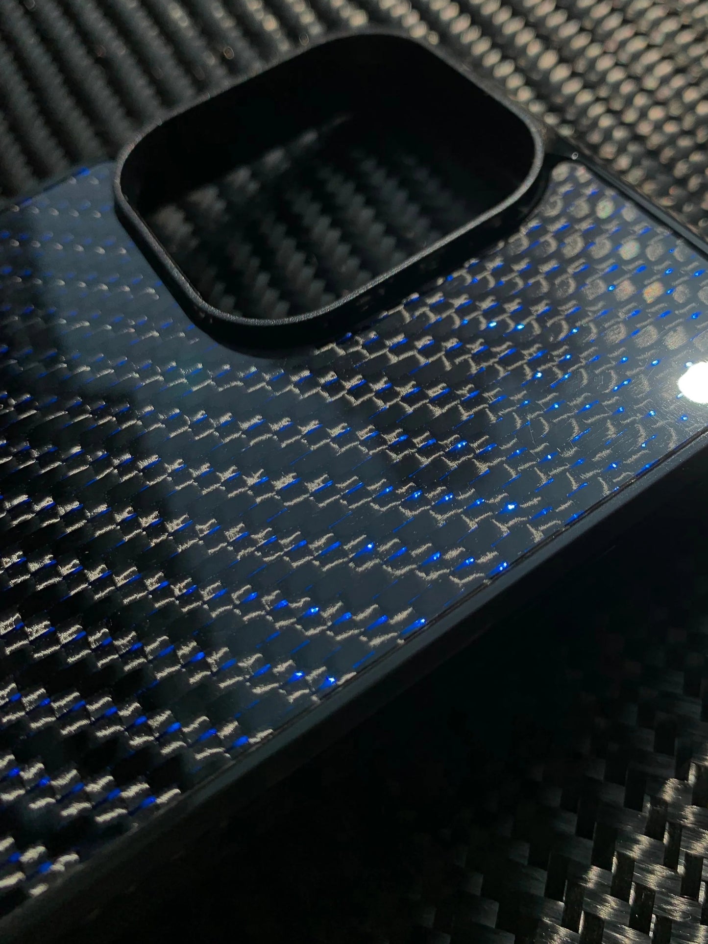 Magnetic Real Blue Color Woven Carbon Fiber Case for Iphone 16 15 14 13 12 11 Pro Max Anti-Drop Full Coverage with Magsafe