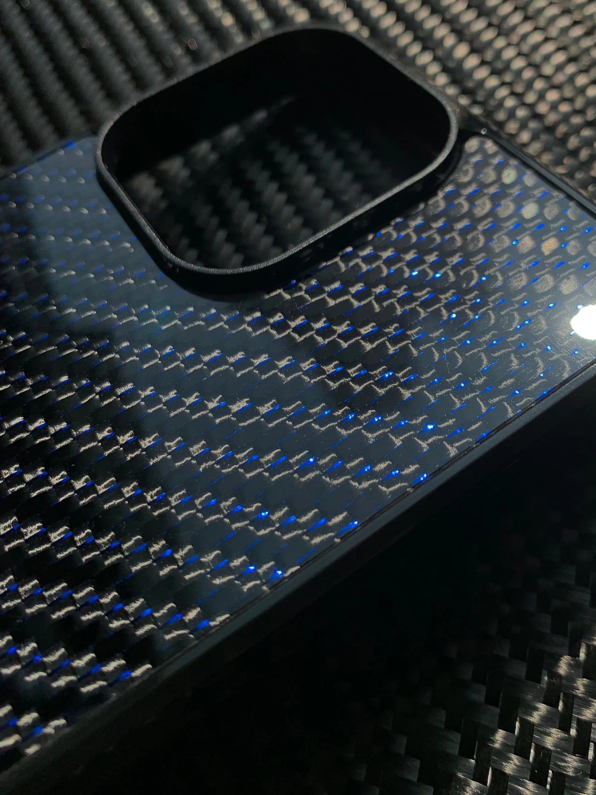 Magnetic Real Blue Color Woven Carbon Fiber Case for Iphone 16 15 14 13 12 11 Pro Max Anti-Drop Full Coverage with Magsafe