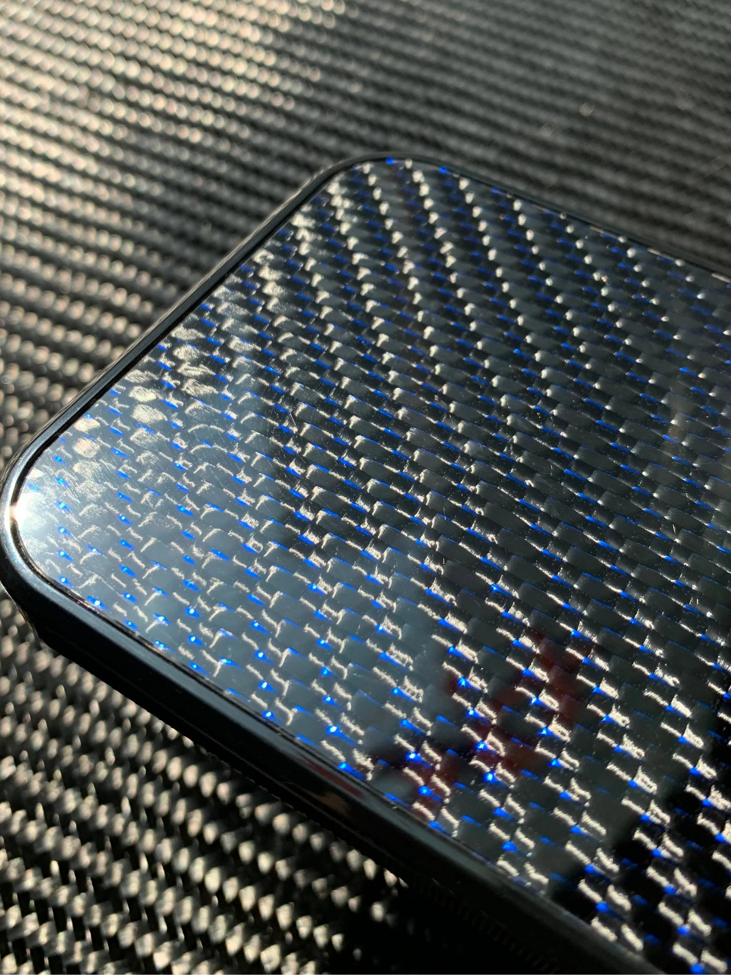 Magnetic Real Blue Color Woven Carbon Fiber Case for Iphone 16 15 14 13 12 11 Pro Max Anti-Drop Full Coverage with Magsafe